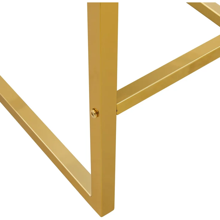 2 Sätze schwarze Barstühle im nordischen Stil, quadratisches Design, goldene Metallbeine, leichtes und bequemes Set. Erfüllen Sie Ihre vielfältigen Produktbedürfnisse.--Schwarz + Gold--91.4x53.3x48cm--YOUDENOVA – Bild 4