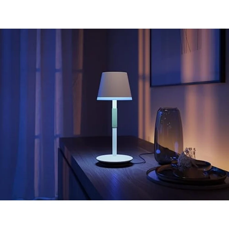 Philips 'Hue Go' Tischleuchte, weiß, White & Color Ambiance, mit Akku – Bild 5