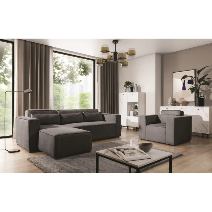 Sessel Designersessel WALDO in Stoff Poso Anthrazit – Bild 3