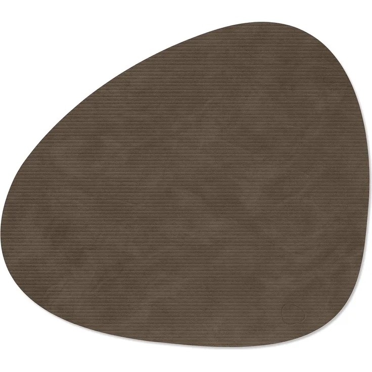 LIND DNA Table Mat Curve L 37x44 cm Corduroy Caviar