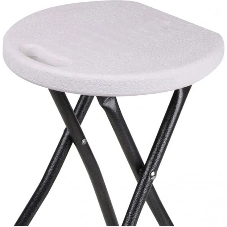 Sunnydays Sitzhocker Klapp-Hocker Klappstuhl Klapphocker Stuhl 30 x 30 x 45 (H) cm (Sitzfläche: 29 x 27 cm), praktischer Tragegriff im Sit – Bild 4