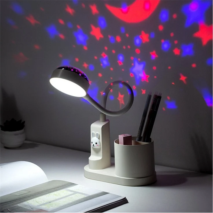autolock LED Schreibtischlampe Schreibtischlampe,Kinder Nachttischlampe mit Stifthalter, LED wechselbar – Bild 5
