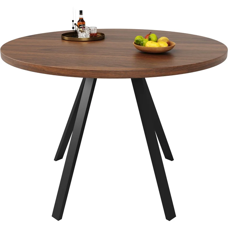 Quadratischer Esstisch 80×80 cm, MDF Tischplatte mit stabilen Metallbeinen, kompakter Küchentisch, Arbeits- und Studiertisch, multifunktional – Bild 9