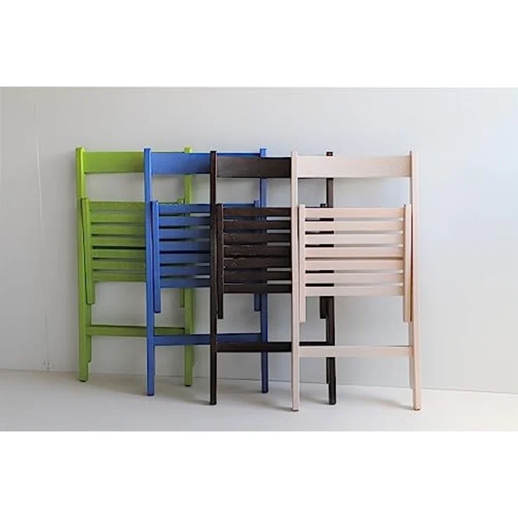 Mueblear 19016 Klappstuhl aus Holz, 43 x 46 x 79 cm Pistaziengrün – Bild 7