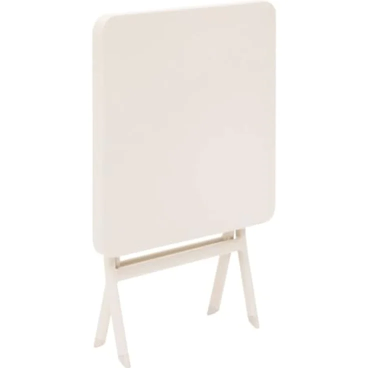 XXXL Klappbarer Gartentisch Greensboro, Beige, Metall, 40x45x40 cm, platzsparend und vielseitig einsetzbar – Bild 2