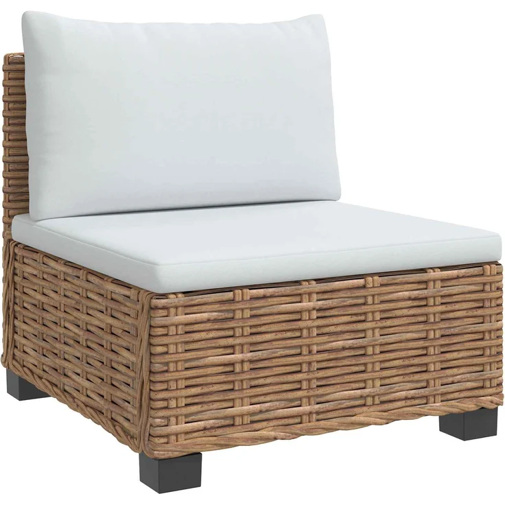 vidaXL 6 Stk. Rattan-Lounge-Set mit Kissen GENDT Naturrattan Natur 3429850 – Bild 6