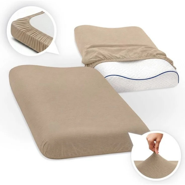 SEI Design Kissenbezüge Kissenbezug Spannbezug 2-er Pack für Gesundheitskissen – 40x60 cm, (2 Stück), Bezug ist geeignet für Nackenkissen ergnonomische Kissen Schlafkissen – Bild 4