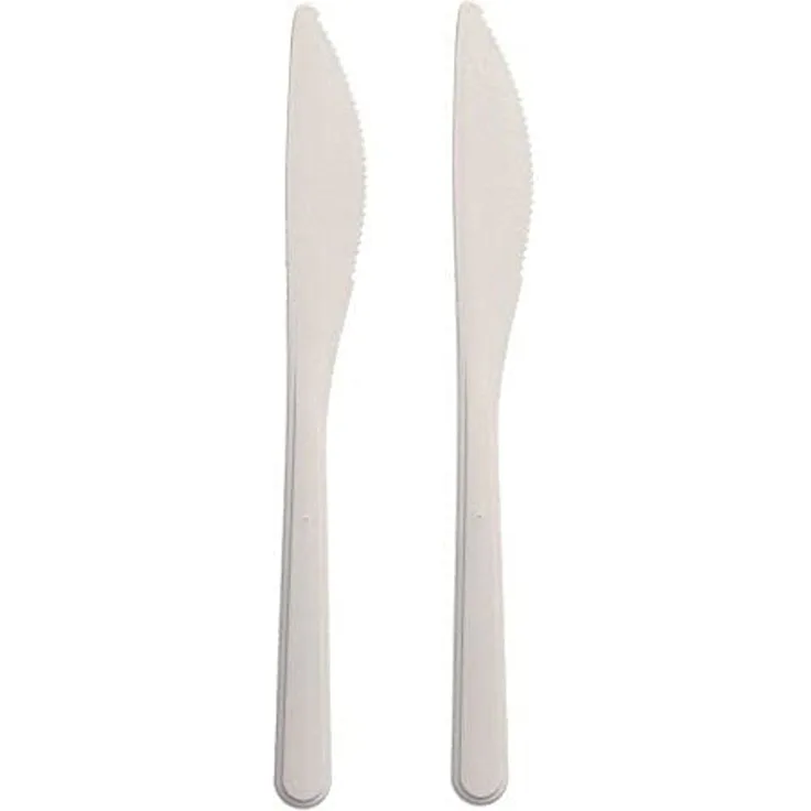 50 "Circulware" Mehrweg-Messer PP-MF 18,5 cm weiss extra stabil