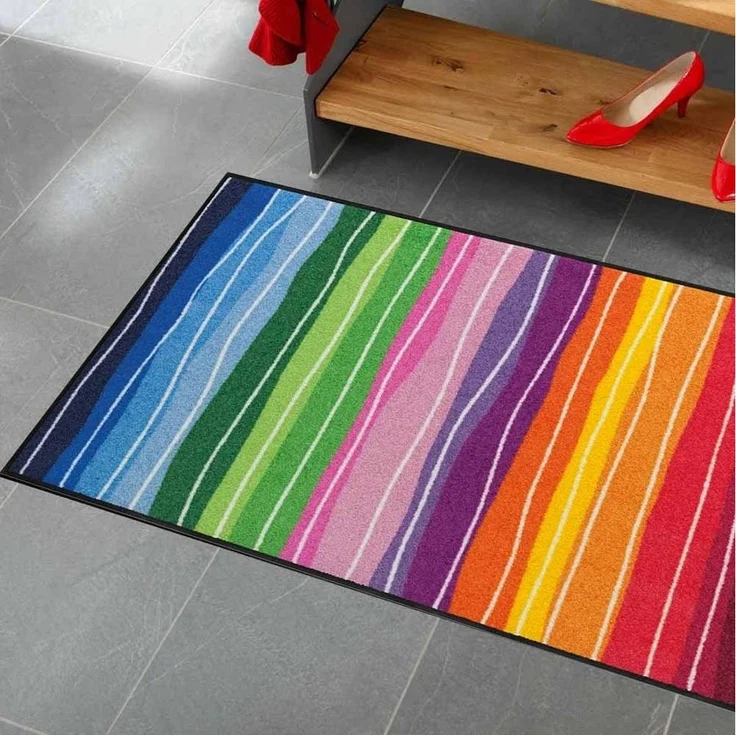 Salonloewe Fußmatte Fußmatte 75x120 Wavy Lines, Eingangsmatte groß, Höhe: 750 mm – Bild 2