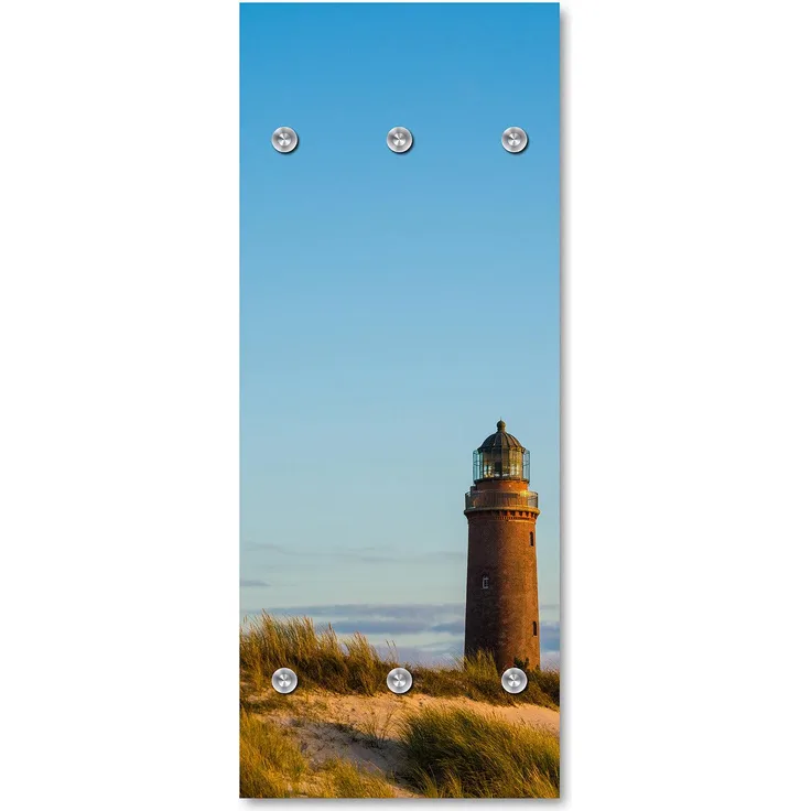 Queence Garderobe - "Salma" Druck auf hochwertigem Arcylglas inkl. Edelstahlhaken und Aufhängung, Format: 50x120cm