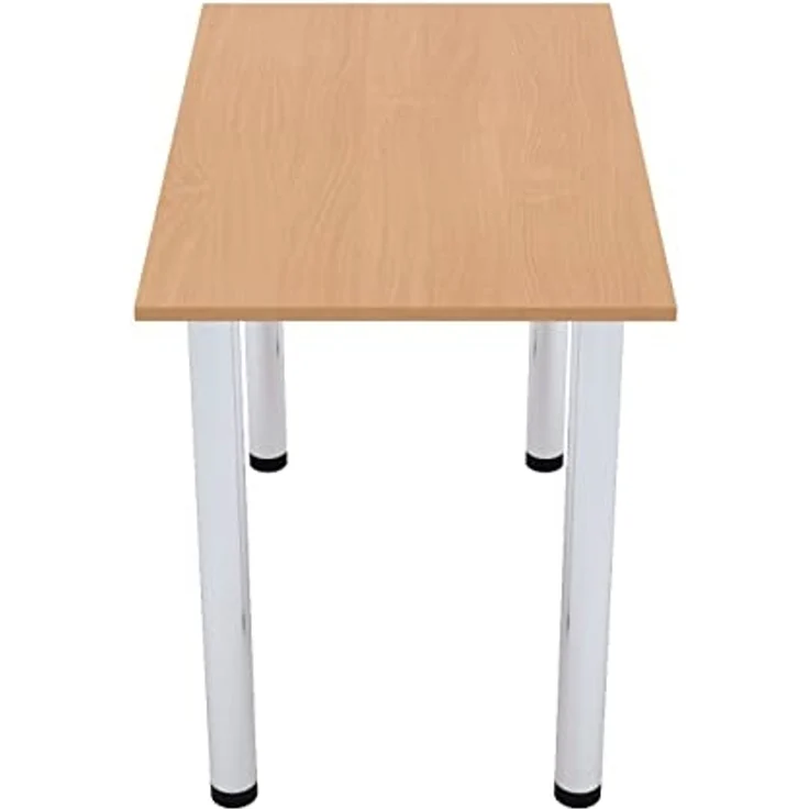 AKKE Esstisch (2mm PVC), Esszimmertisch mit Chrombeinen Küchentisch Bürotisch Kantenumleimung – Bild 5