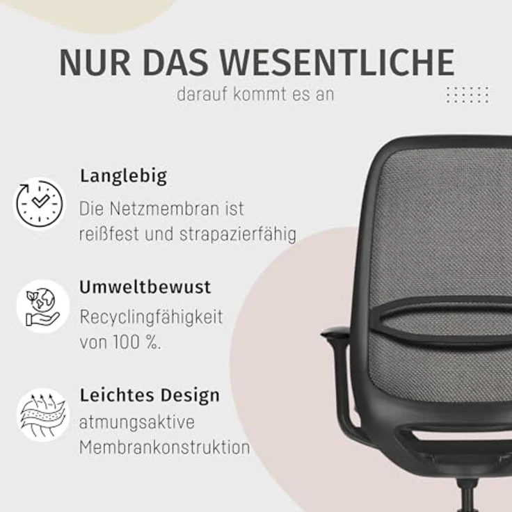 sedus Bürostuhl se:air: Bürostuhl aus Netzmembran mit Mulitfunktionsarmlehnen, (automatischer Gewichtsanpassung und Lordosenstütze, Zeitloses und filigranes Design) – Bild 9