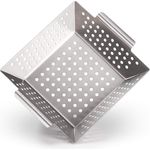 Blumtal Grillschale Grillkorb aus 100% Edelstahl, Edelstahl, (Grillzubehör, 1-St), perfekt für Grillgemüse, Grillschale geeignet für alle Grillarten