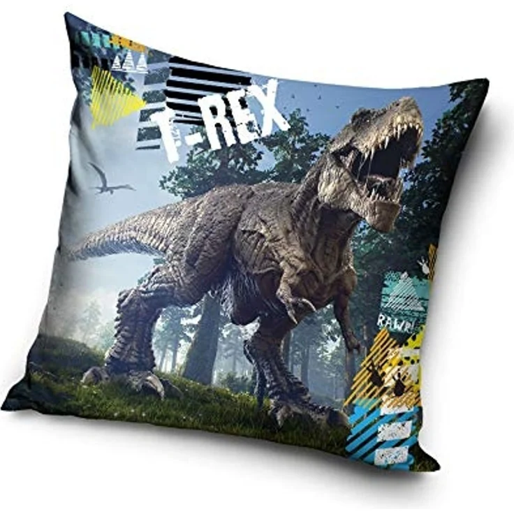 T-Rex Dinosaurier Kissenbezug mit Reißverschluss