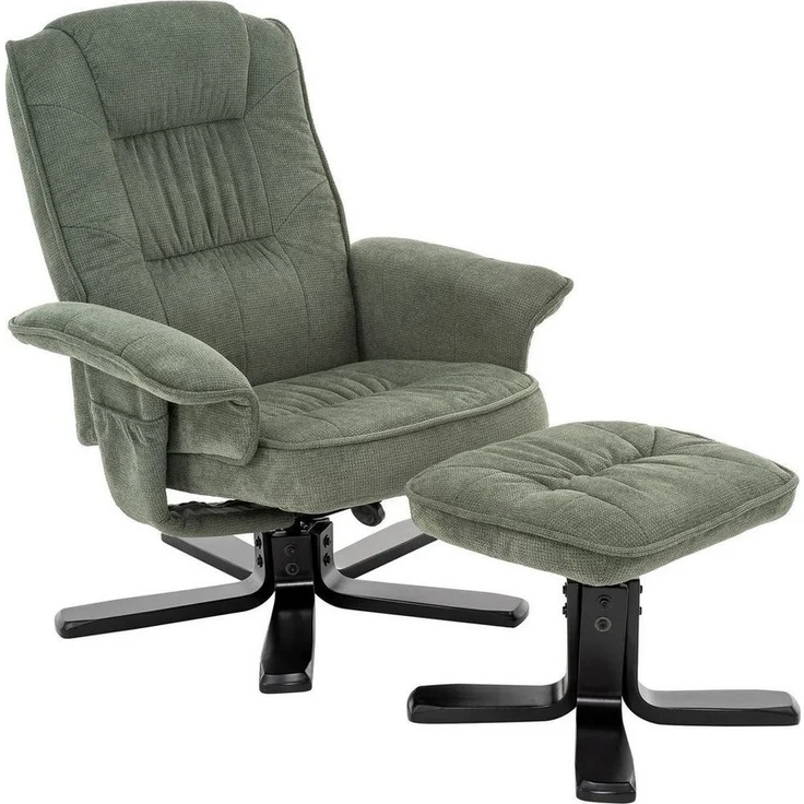 IDIMEX Relaxsessel CHARLY, Relaxsessel mit Hocker drehbar Fernsehsessel Stoffbezug – Bild 5