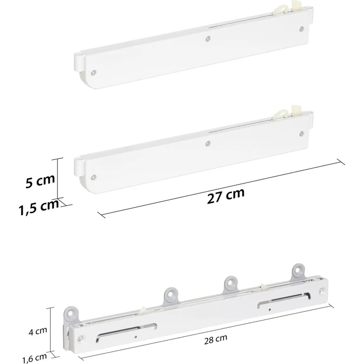 rauch Zubehör, Schwebetürendämpfer, 3er-Set, SOFT-CLOSE, für 3-türige Schwebetürenschränke von rauch mit einer Schranktiefe von 62 cm – Bild 2