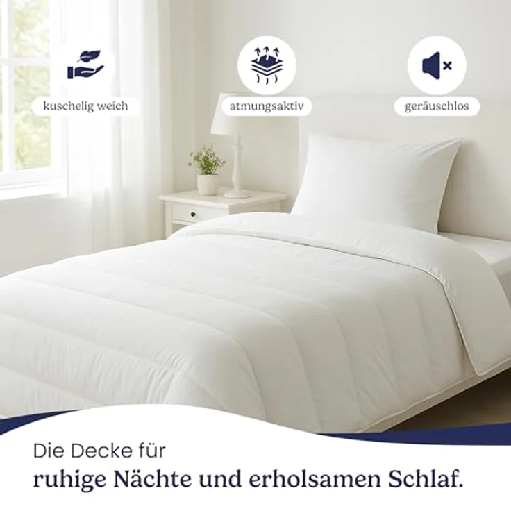Gentle North Microfaserbettdecke Schlafdecke - Ganzjahresdecke o. Sommerdecke für Allergiker geeignet, Füllung: Kunstfasern, für Allergiker geeignet - Besonders Flauschig & waschbar bei 95° – Bild 3