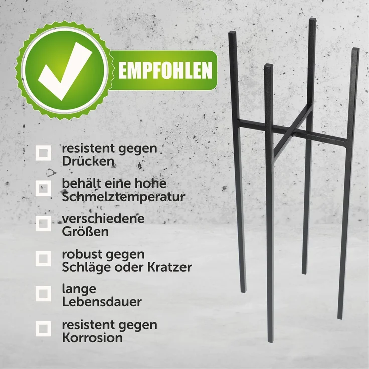 KADAX Blumenständer, Blumenständer aus Metall für das Wohnzimmer, 67 cm – Bild 6