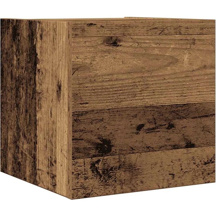 vidaXL 4-tlg. TV-Schrank-Set Wandmontage Altholz-Optik Holzwerkstoff 3329155 – Bild 5