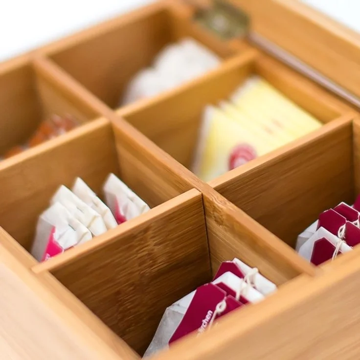 Teebox Bambus lackiert 6 und 8 Fächer – Bild 7