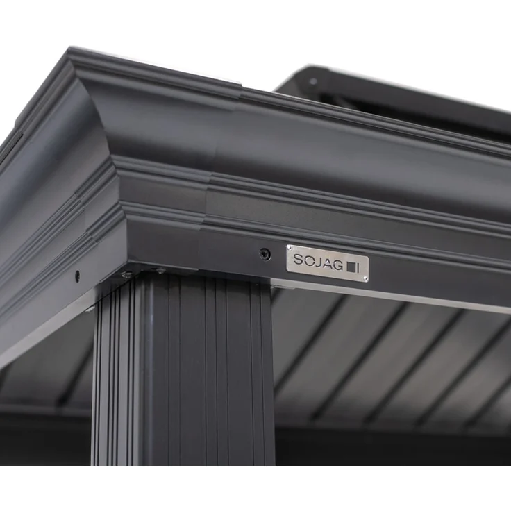 Sojag 'Messina' Grill Pavillon, Aluminium Anthrazit, 179 x 292 x 262 cm – Bild 3