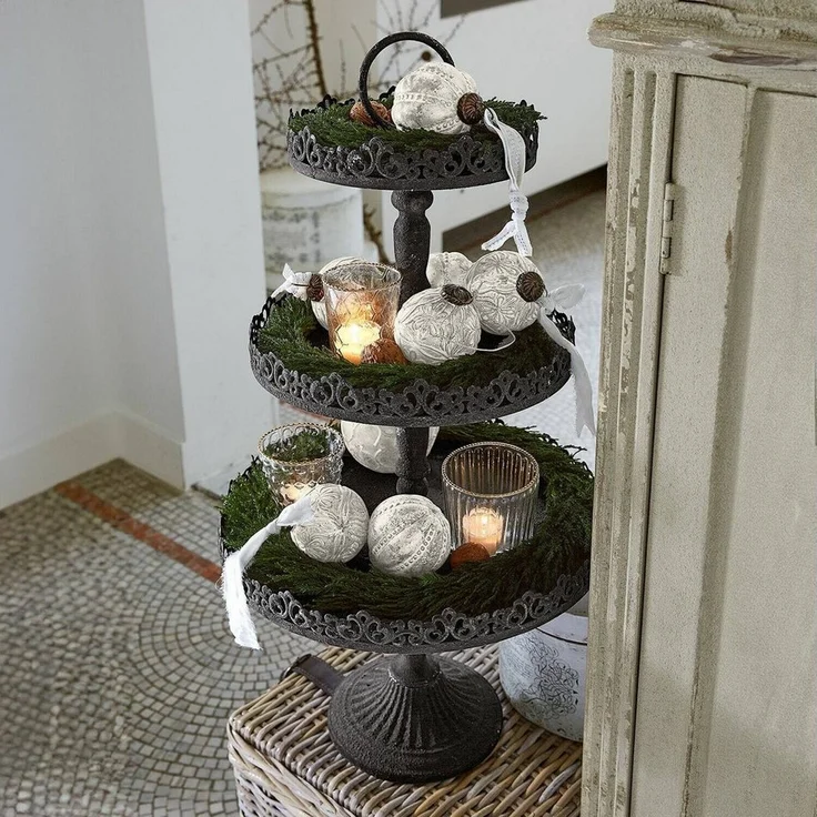 Mirabeau Etagere Etagere Garnette antikgrau, Eisen – Bild 2