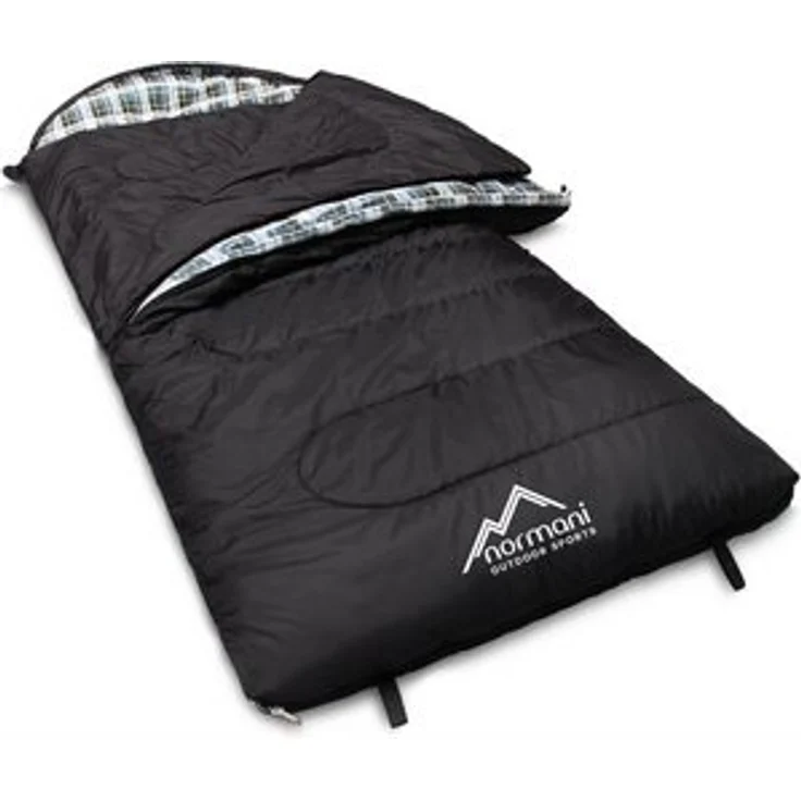normani Deckenschlafsack Outdoor-Schlafsack Extrem 4-In-1 Antarctica, bis -40°C 500 + 250 g/m² Füllung – Bild 6