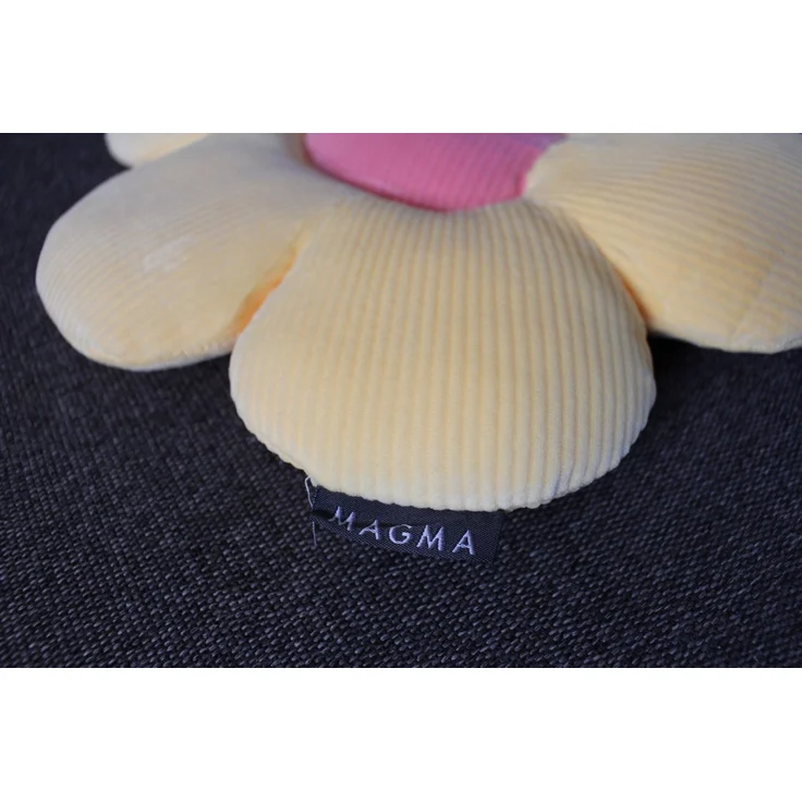 Magma Heimtex Dekokissen Formkissen Blume Minnie Cordsamt, gefüllt frische Farben leicht – Bild 3