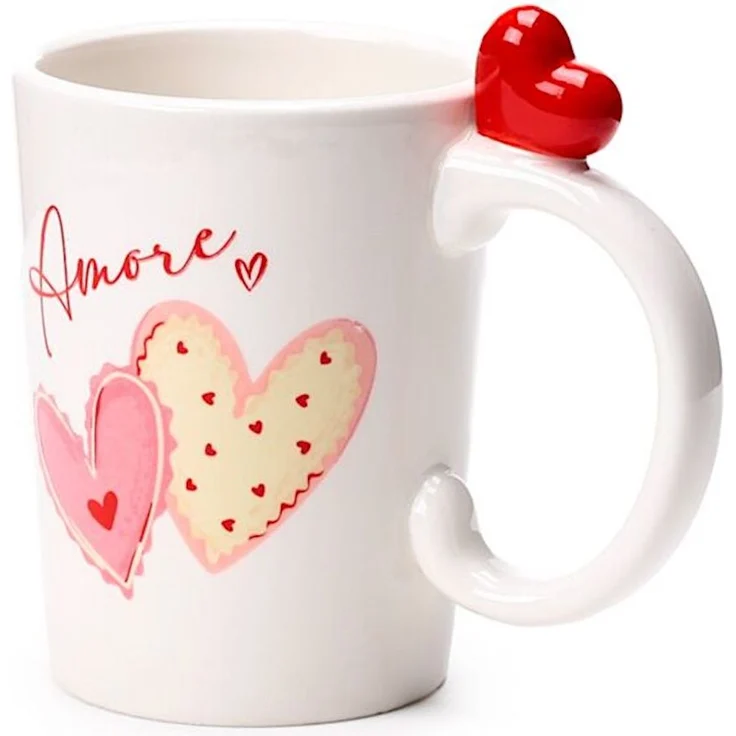 Puckator AMORE HERZEN Figurativer Keramikbecher 400 ml / Becher – Bild 1