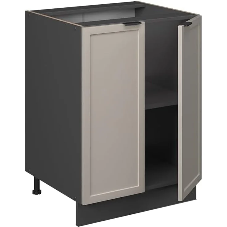 Küchenunterschrank Fame-Line GrauBeige 60 cm ohne Arbeitsplatte Vicco – Bild 5