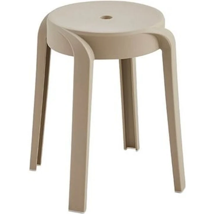 HOME DELUXE Hocker stapelbar NIVO – Beige, 2er Set – Bild 4