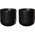 ASA Selection coppatea 2er Set Teebecher kuro, Becher, Tasse, Porzellan, Schwarz matt, 200 ml, 19080190