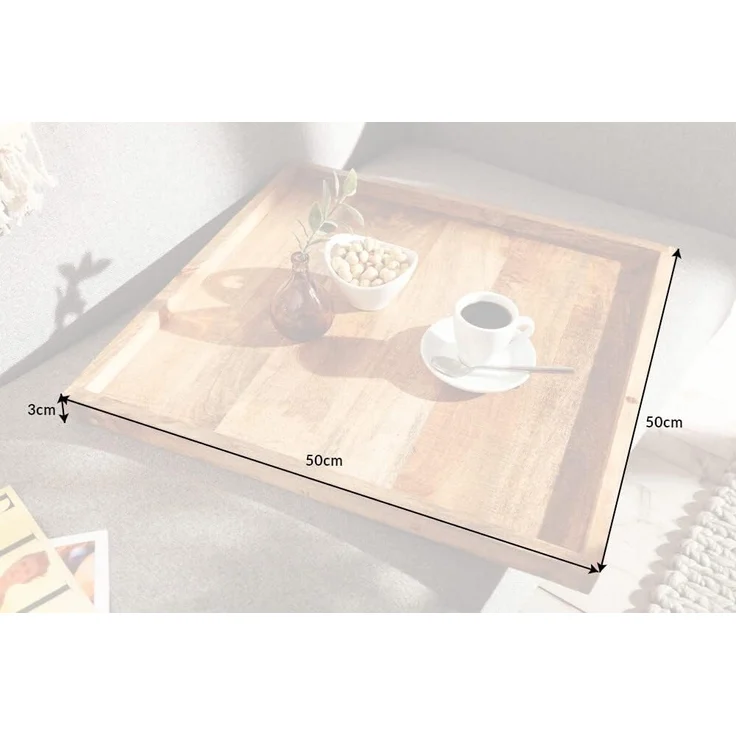 riess-ambiente Dekotablett MAKASSAR 50cm natur, aus Massivholz – Bild 7