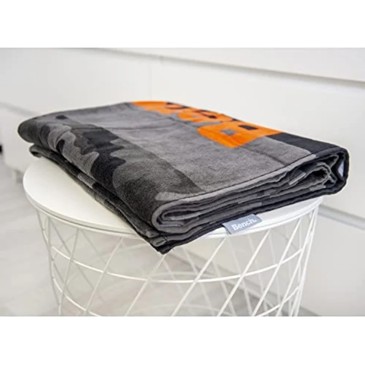 Bench Strand- und Saunatuch, Nature Inspired, 80x180 cm, 100 % Baumwolle, Velours, Mit Aufhänger, Farbe: Grau Tarnmuster, Art. Nr.: 6112608537 – Bild 5