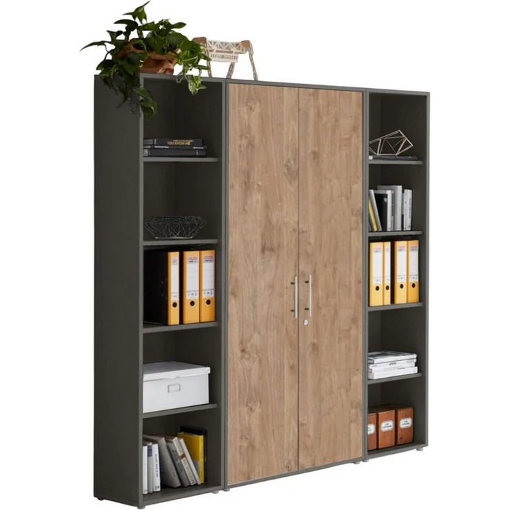 BMG Möbel Aktenschrank Office Edition 3 (Schrankwand Set, 3tlg) abschließbar, matt oder Hochglanz lackiert – Bild 5