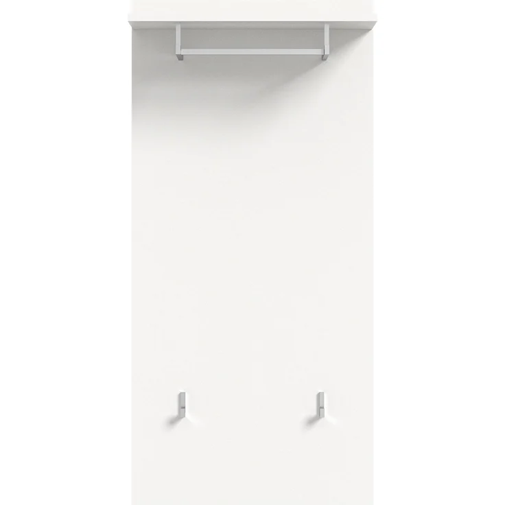 Garderobenpaneel >Prego< in weiß - 55x114x28cm (BxHxT) – Bild 2