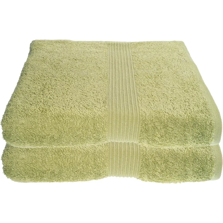 Julie Julsen Badetuch 2-Badetuch-Lindgrün-Badetuch 100 x 150 cm, Baumwolle (2-St) – Bild 1