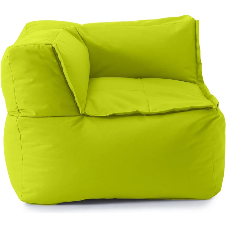 Lumaland Sitzsack-Sofa, Polyester, Eckteil, Apfelgrün, 70 x 81 x 81 cm – Bild 1