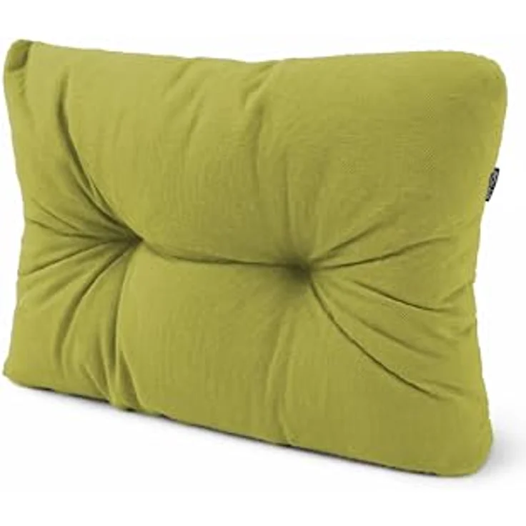 POKAR Palettenkissen Palletenauflagen Palettenpolster Palettensofa Palettenmöbel Schaumflocken Kissen für Europaletten Sitzkissen 60x40, Limette – Bild 1