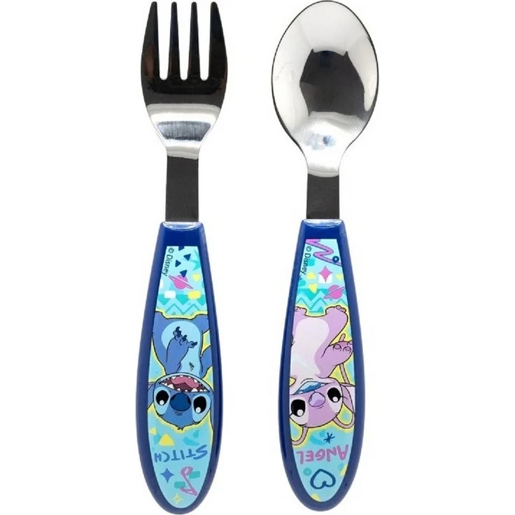 Lilo & Stitch Kinderbesteck Set 2-teilig – Löffel & Gabel mit Motivgriffen – Bild 4