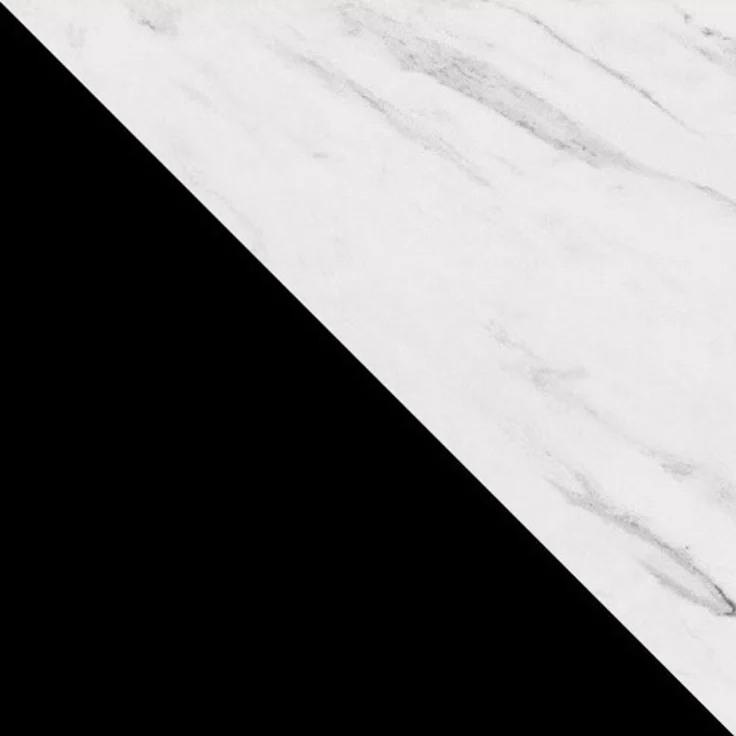 Couchtisch Fahugin, Beine und Seiten aus Stahl (Farbe: Schwarz / Bianco Marmor) – Bild 6