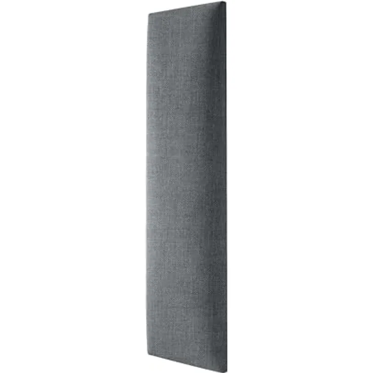 MOLLIS Polsterplatte, Rechteckiges und Dekoratives Wandpaneel, Geeignet als Bettkopfteil oder Aufprallschutz, Reduziert Schall und Verbessert Akustik, aus Schaumstoff, 60x15 cm, Anthrazit