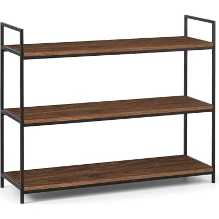 Julian Bowen Niedriges Bücherregal Tribeca, Walnuss, 80 cm – Bild 1