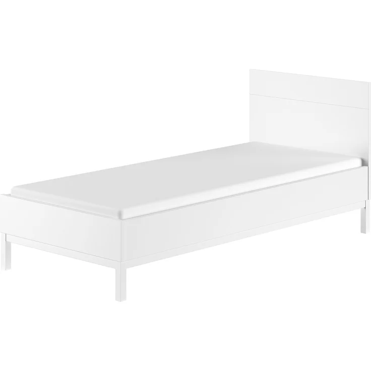 2-tlg. Schlafzimmerset Eva 206.4 x 90.0 x 95.8 cm Kiefer MDF Weiß – Bild 4