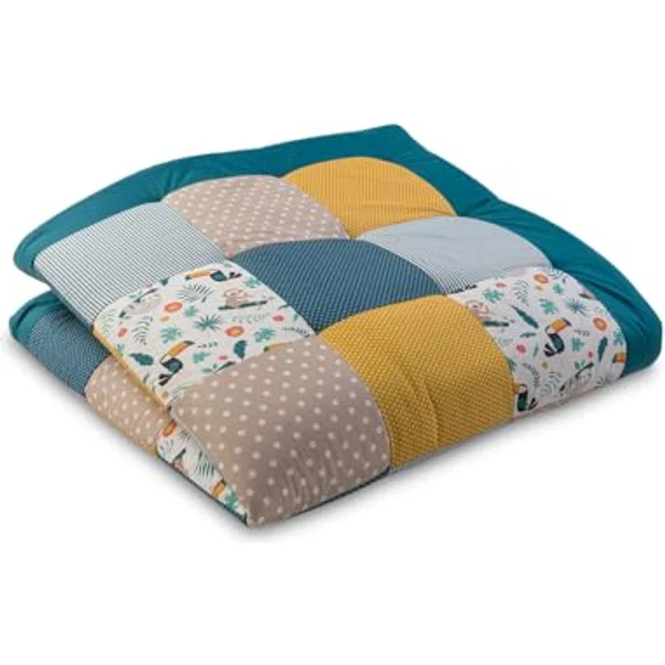 ULLENBOOM personalisierbare Krabbeldecke für Baby 140x140 cm - Dick & weich | Perfekt als Geschenk, Außenmaterial: 100% Baumwolle, OEKO-TEX zertifiziert, Made in EU, Schadstoffgeprüft, waschbar – Bild 1