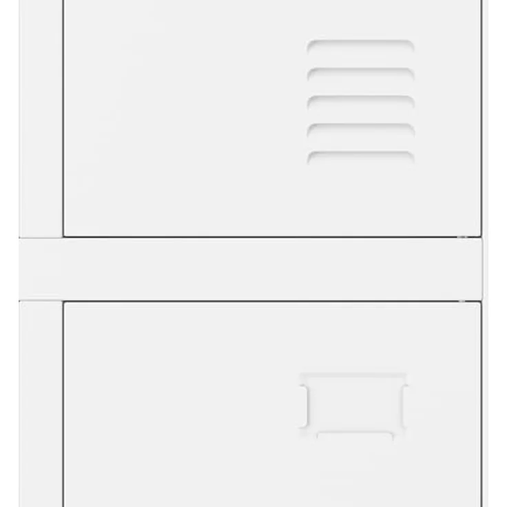 Jan Nowak Spind Metall Schliessfachschrank 4 Fächer Metallschrank abschliessbar 172 x 56 x 45 cm Sozialschrank mit Belueftung Kleiderstange Personalspind – Bild 8