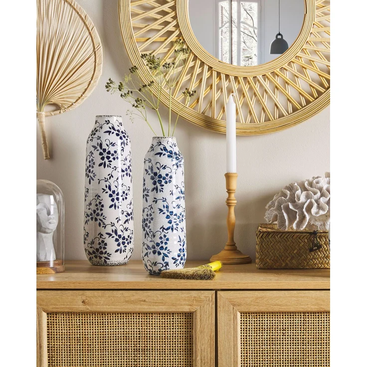 Blumenvase MULAI Steinzeug 35 cm Weiß – Bild 3