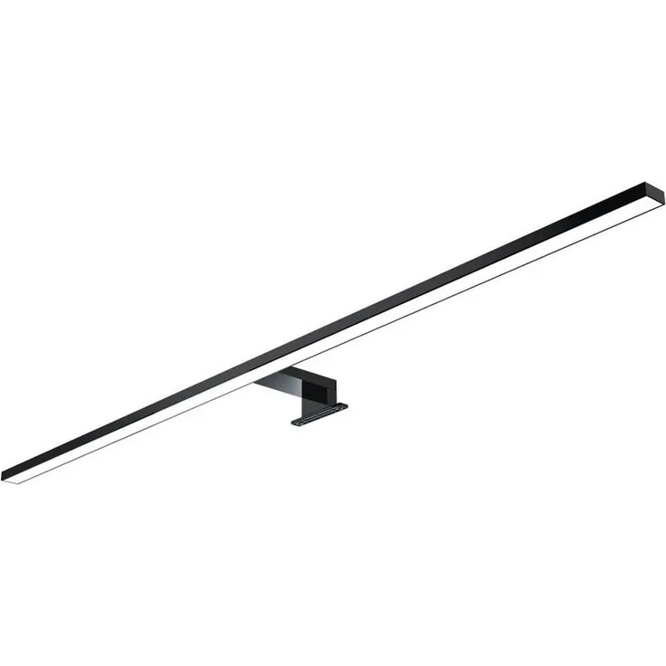 kalb LED Spiegelleuchte 100cm LED Badleuchte Badlampe Spiegellampe 230V, schwarz, warmweiß