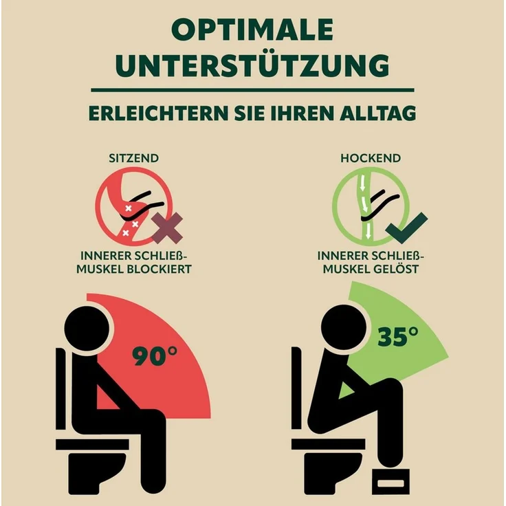 eluno Fußhocker Toilettenhocker, aus Bambus, platzsparend zusammenklappbar – Bild 2