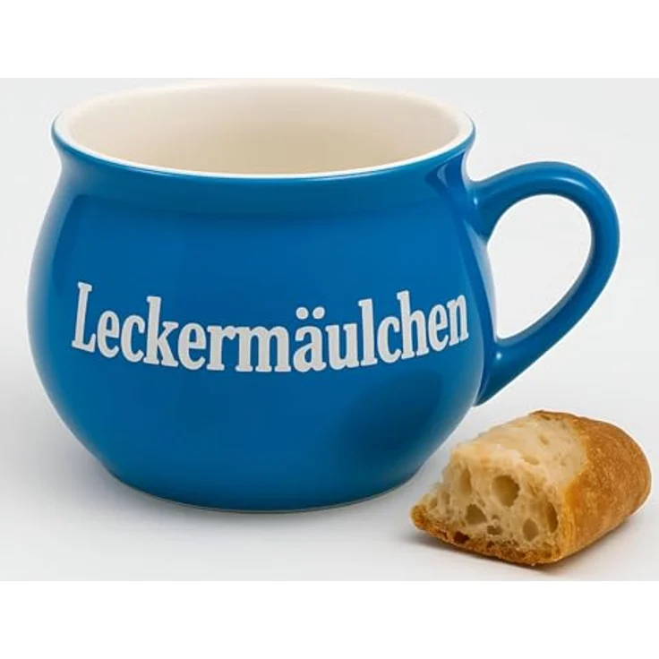 BURI Suppentassen 8er-Set aus Keramik | Bunte Henkel-Schüsseln mit Sprüchen | 400 ml | Spülmaschinenfest & mikrowellengeeignet | Mediterraner Stil – Bild 5